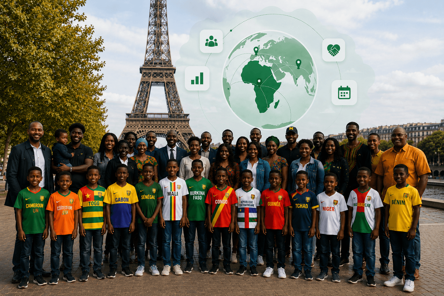 Groupe de membres de différentes associations
